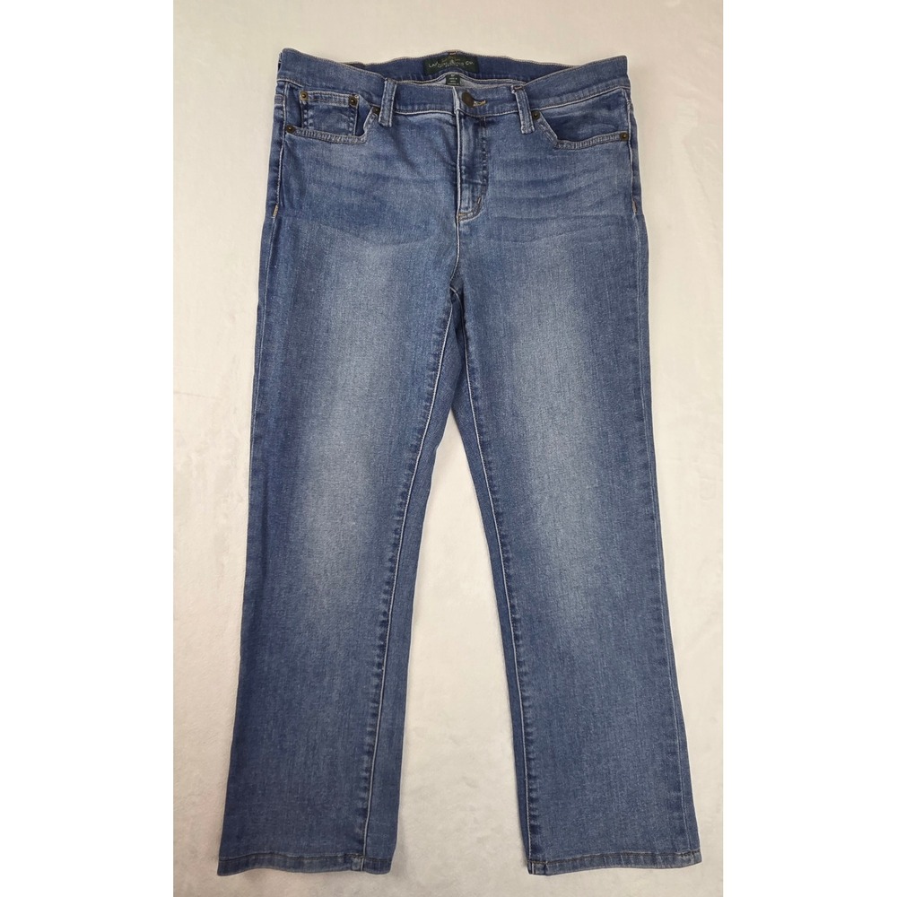 Lauren‎ Ralph Lauren Jeans Co Blue Straight Leg Denim Jeans 8P